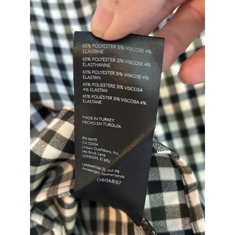 Maeve Anthropologie Gingham Check Pleated Mini Skirt 10 Academia Preppy Y2K - Picture 7 of 7